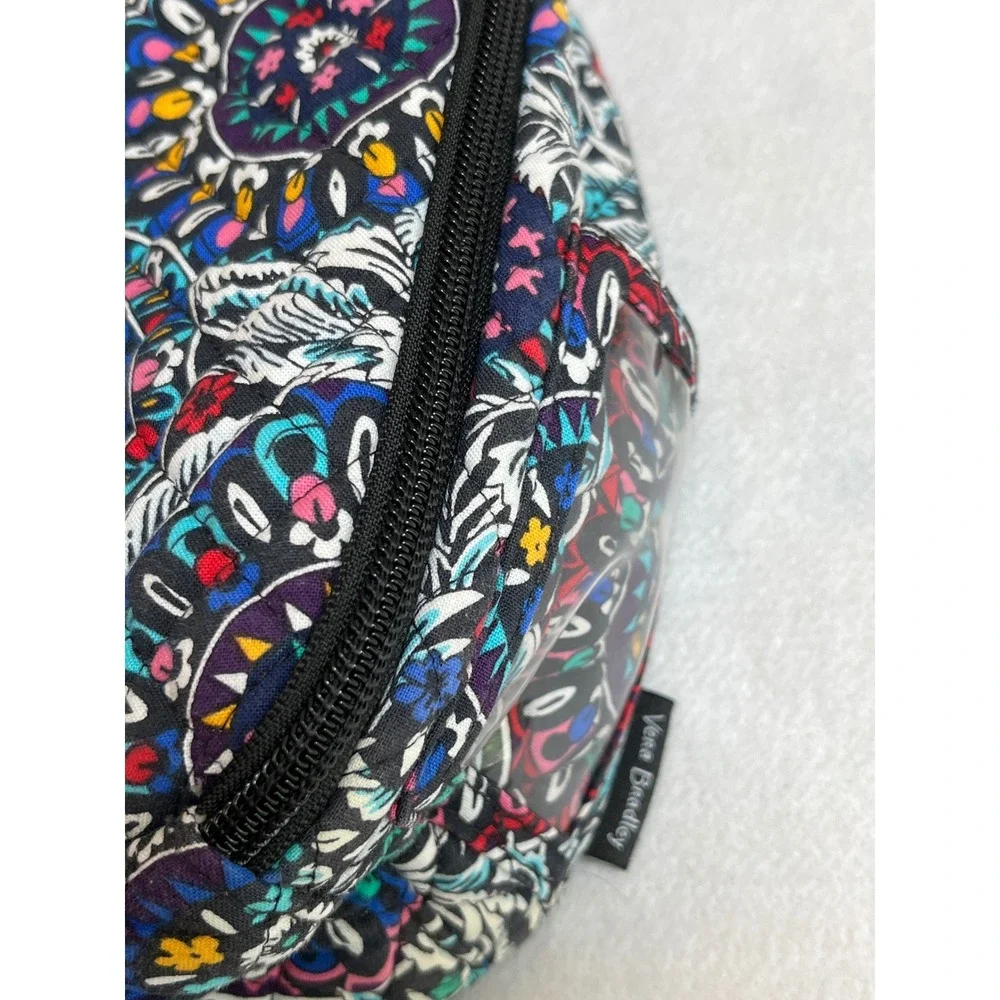 Vera Bradley Boho Quilted Floral Lunch Bag Kaleidoscope Medallion Pattern